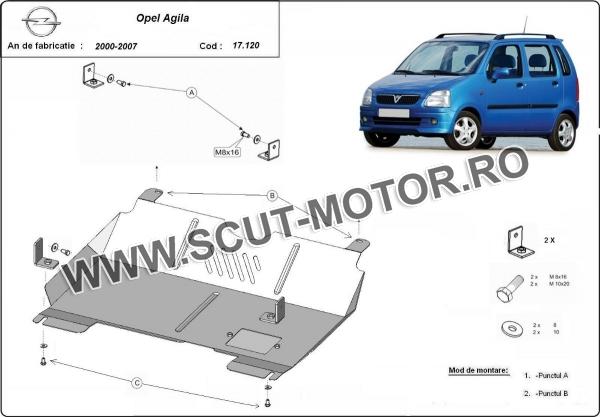 Scut motor Opel Agila (H00) 1