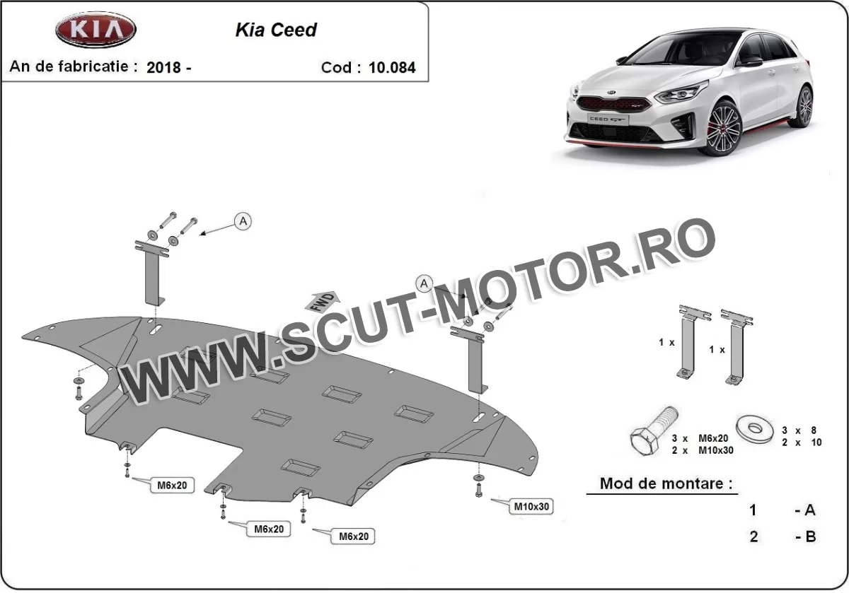 Scut motor Kia Ceed 2018-2024