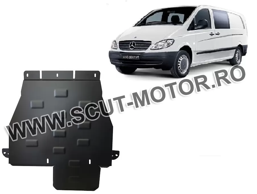 Scut metalic cutie de viteză și reductor Mercedes Vito W639, varianta 4x4 automată 2003-2014