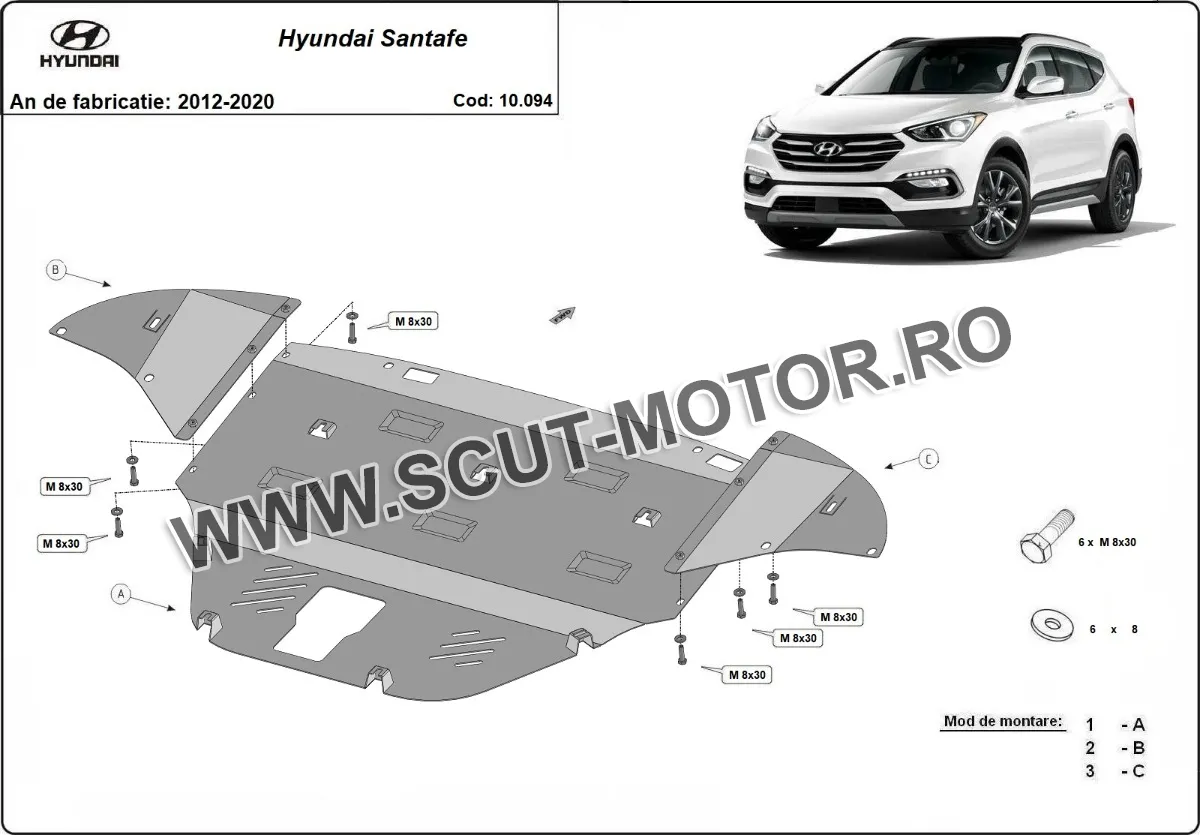 Scut motor Hyundai Santa Fe 2012-2020