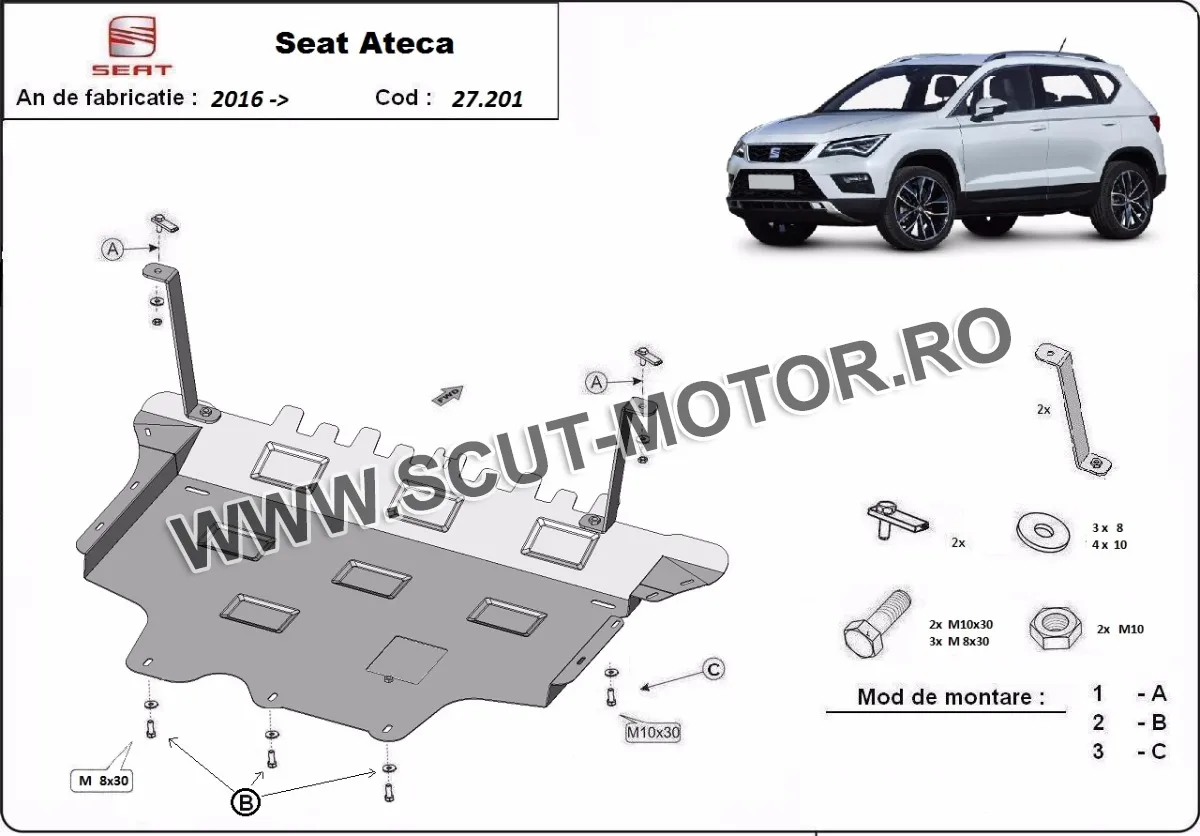 Scut motor Seat Ateca 2016-2024