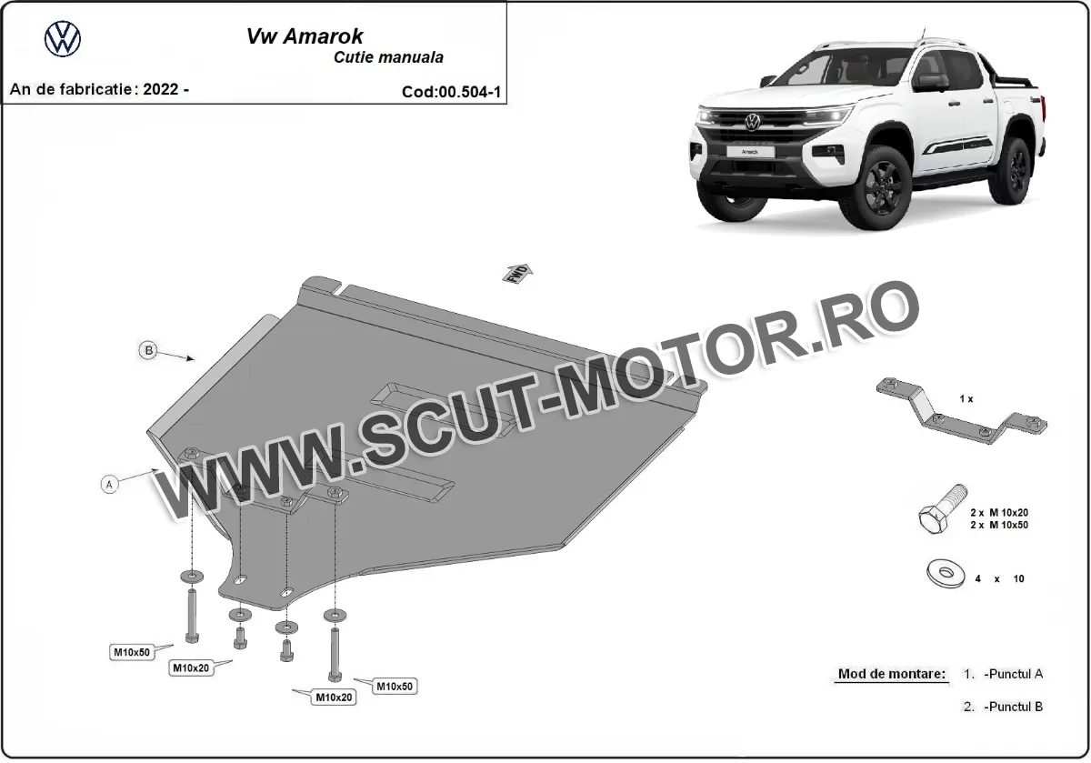 Scut cutie de viteză manuală Volkswagen Amarok 2022-2024