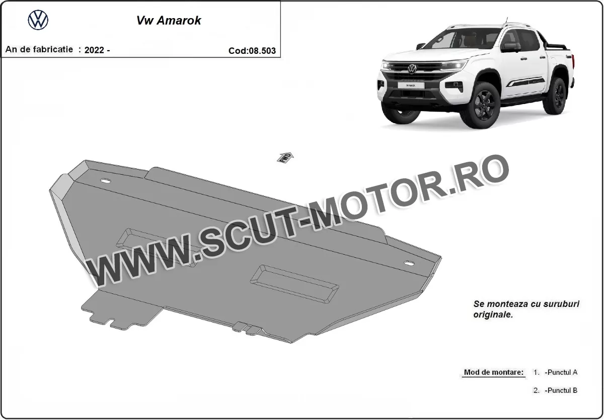 Scut radiator Volkswagen Amarok 2022-2024