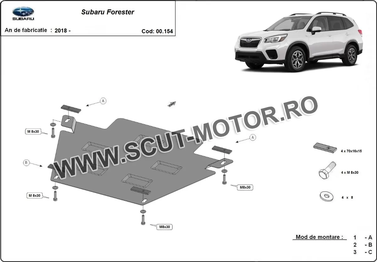 Scut cutie de viteză Subaru Forester 2018-2024