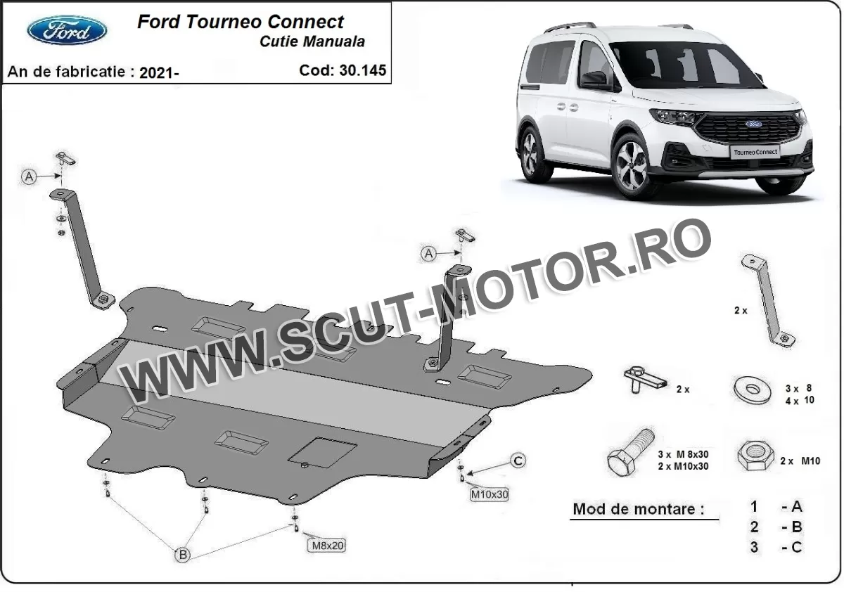 Scut motor Ford Tourneo Connect 2021-2024