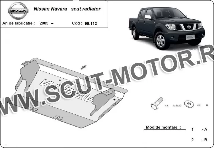 Scut radiator Nissan Navara 2005-2015