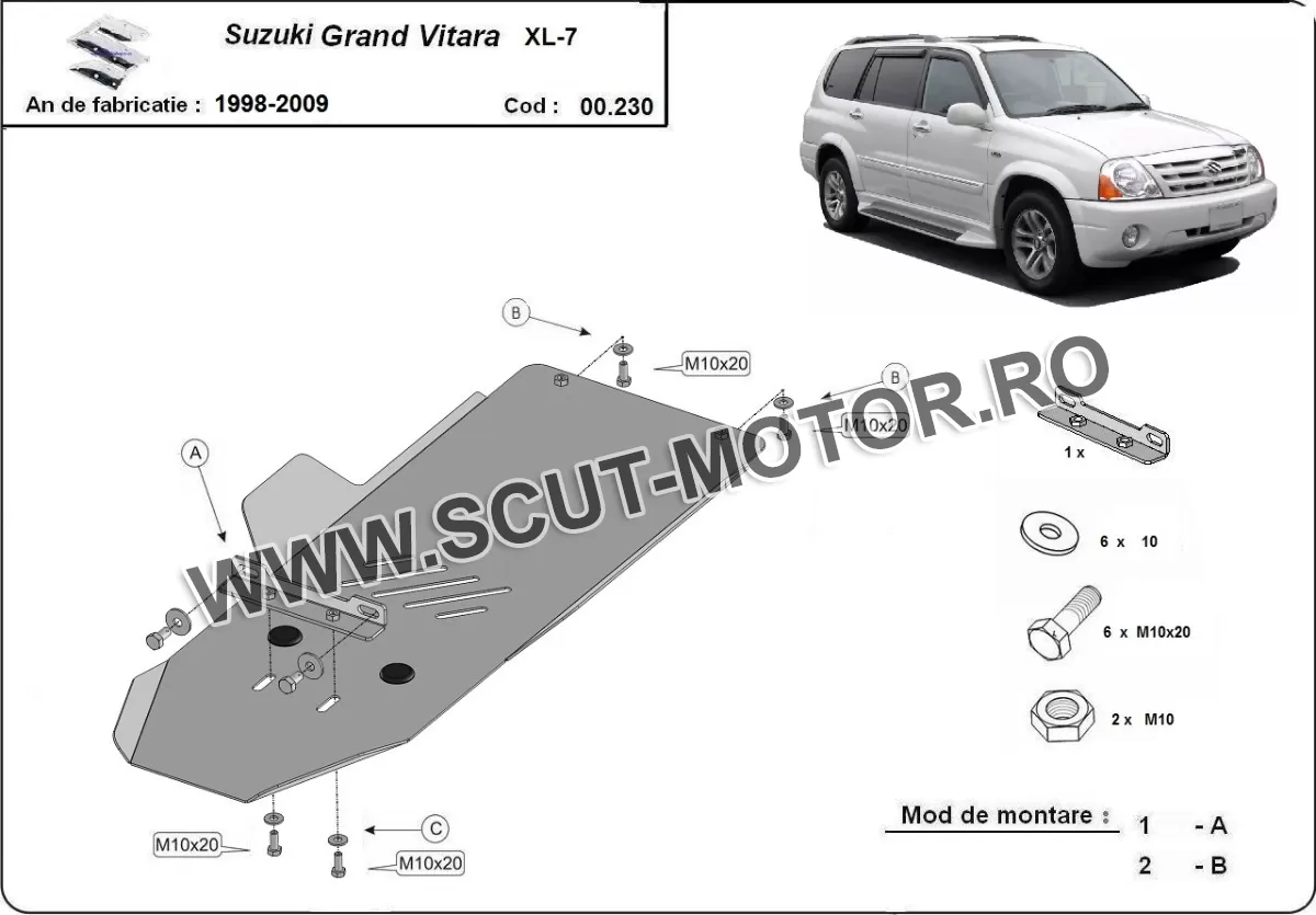 Scut cutie de viteză Suzuki Grand Vitara XL-7 1998-2009