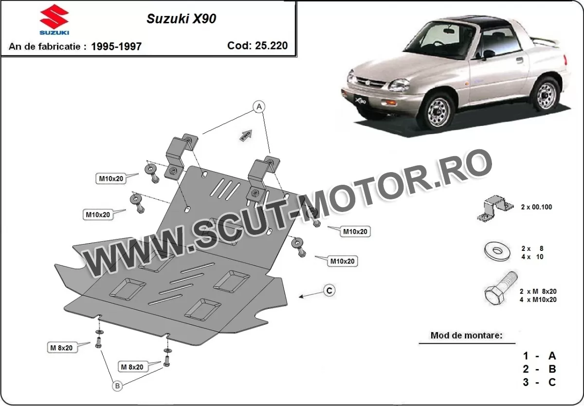 Scut motor Suzuki X90 1995-1997