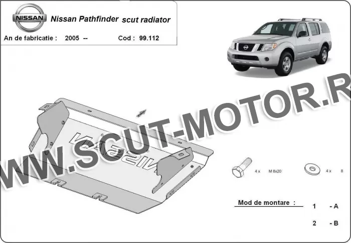 Scut radiator Nissan Pathfinder 2005-2015