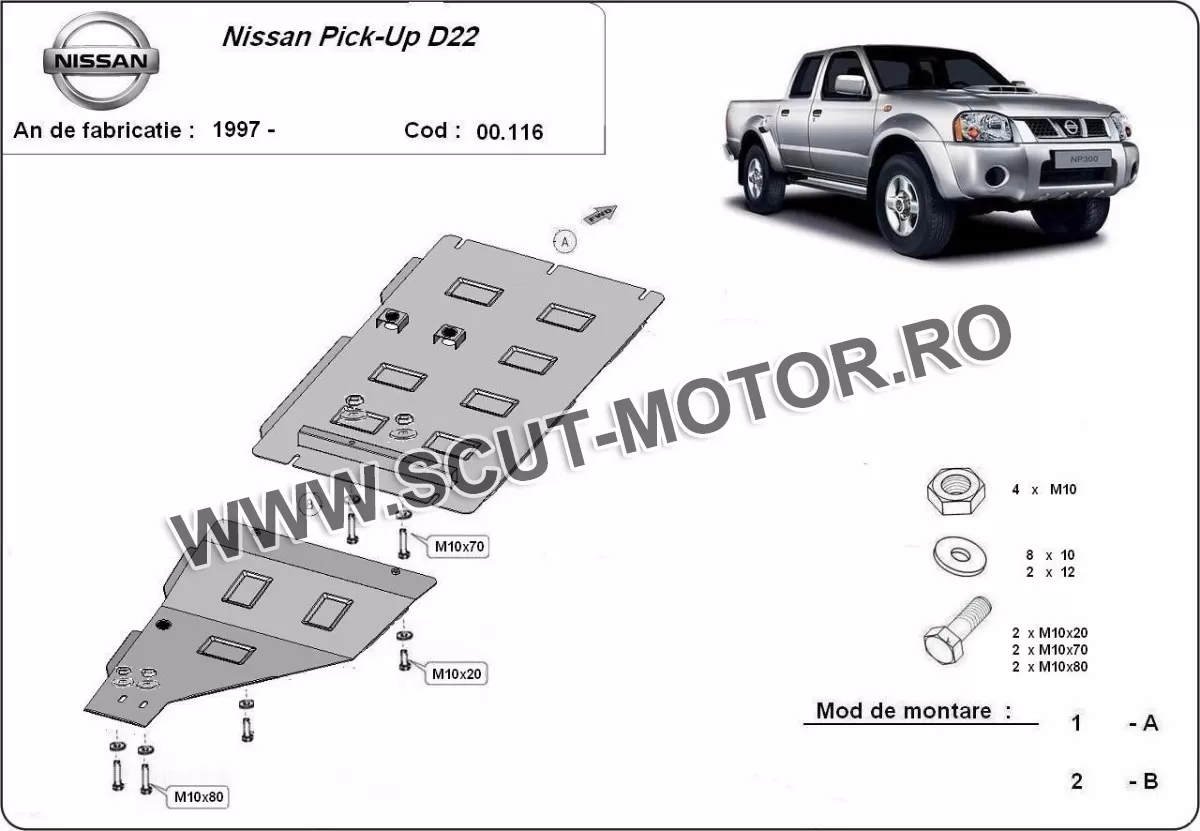 Scut cutie de viteza Nissan Pick Up (D22) 1997-2004