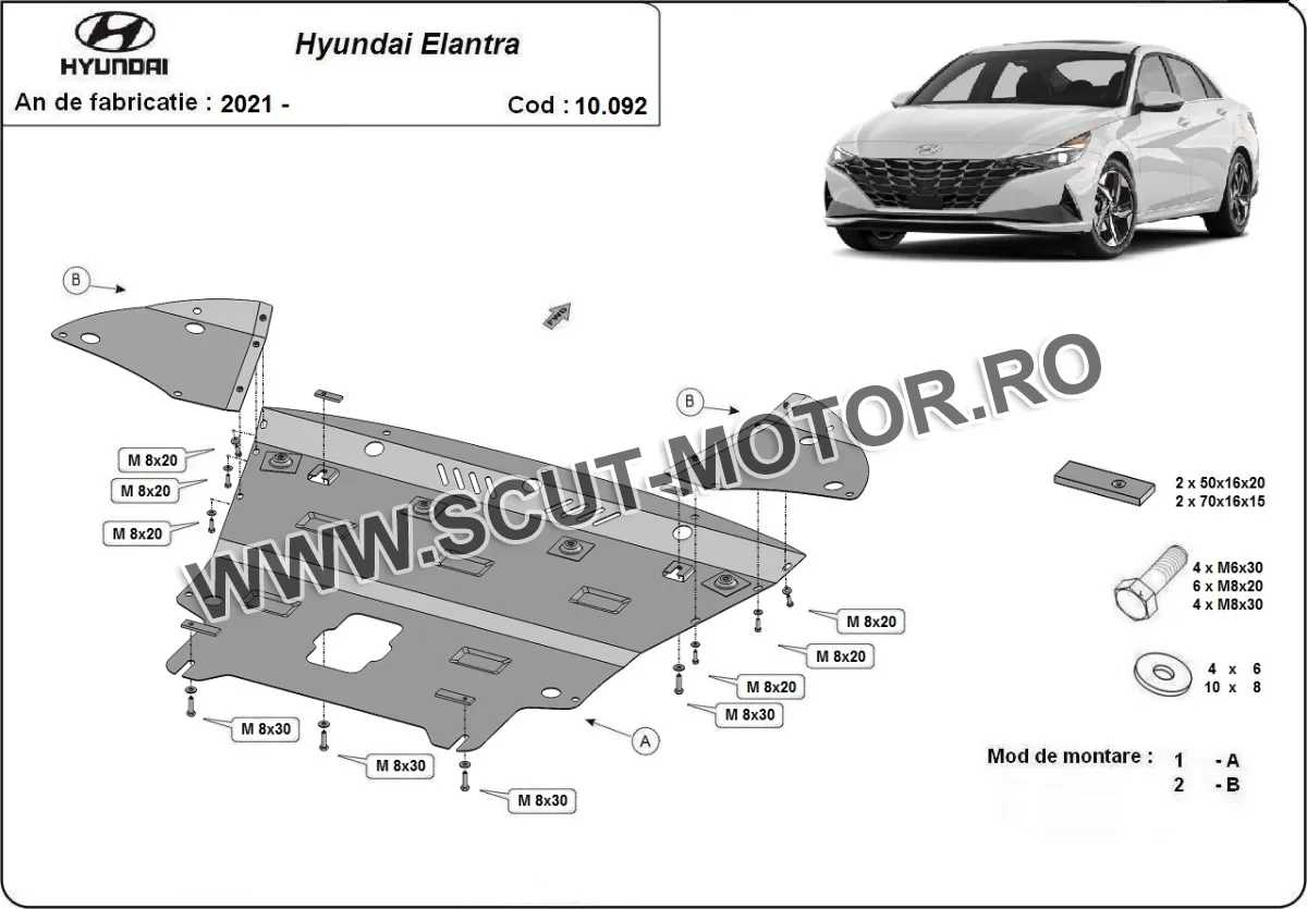 Scut motor Hyundai Elantra 2021-2024