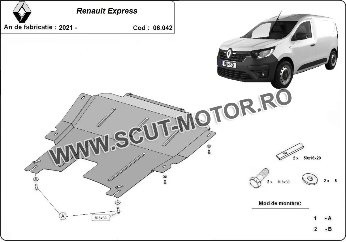 Scut motor Renault Express 2021-2024